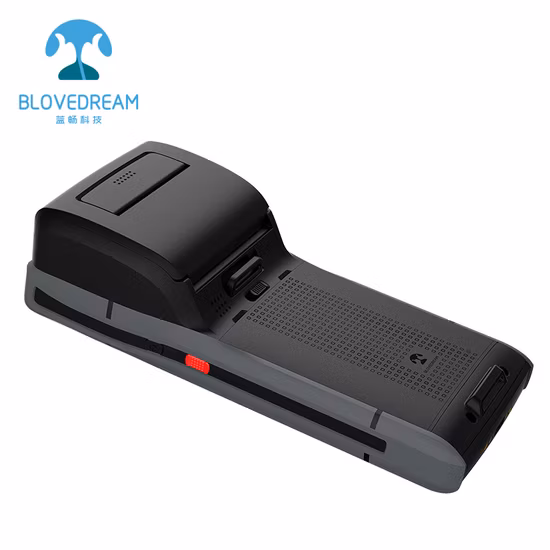 Blovedream S60 Scanner de codes à barres sans fil robuste, Terminal Android PDA, appareils portables avec imprimante de reçus thermique de 58mm