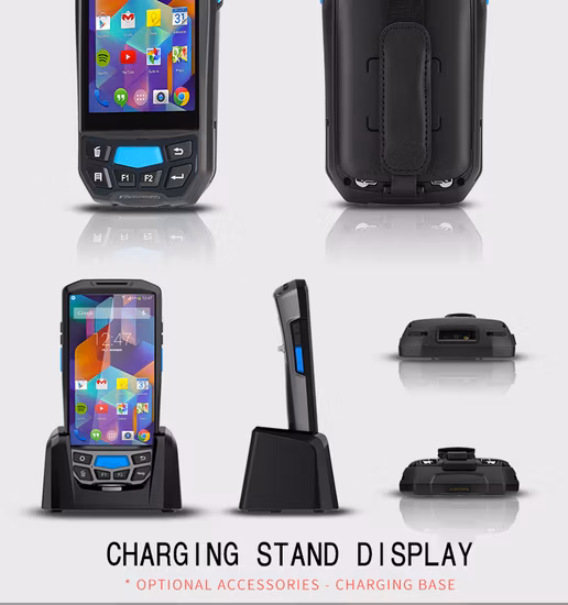 Prix ​​​​de dispositifs biométriques portables sans fil 4G robustes, terminal de point de vente portatif et bon marché, appareil Android avec lecteur de codes-barres