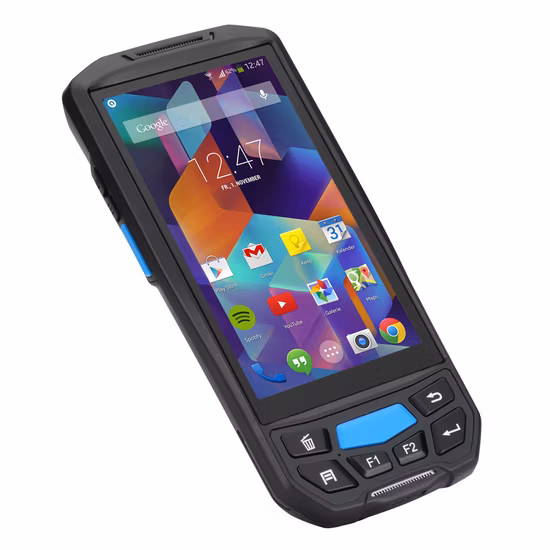 Terminal de données Portable industriel pour téléphone Portable, Scanner de codes-barres 2D, WiFi, appareil PDA, Android avec affichage